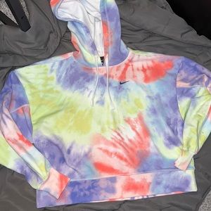 Rainbow Small Cropped Nike Hoodie